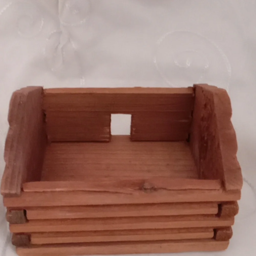 Trout What Not Tray And Log Cabin Storage Container
